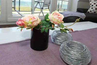 Ein Bett oder Betten in einem Zimmer der Unterkunft Ostseeblick Ostseeblick Appartement 19
