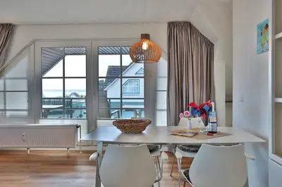Ein Sitzbereich in der Unterkunft Ostseeblick Ostseeblick Appartement 19