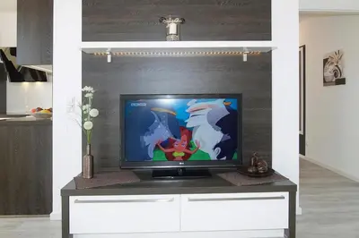TV/Unterhaltungsangebot in der Unterkunft Strandglück Haus C Strandglück Appartement 09C