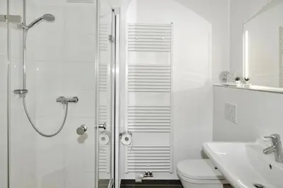 Ein Badezimmer in der Unterkunft Strandglück Haus C Strandglück Appartement 09C