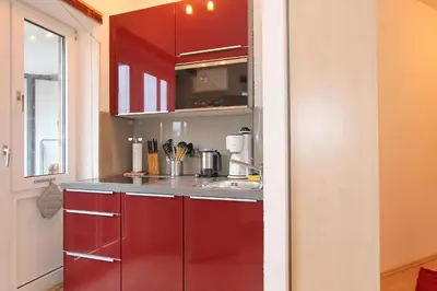 Küche/Küchenzeile in der Unterkunft Residenz Ostseestrand Appartement 2