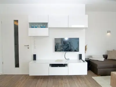 TV/Unterhaltungsangebot in der Unterkunft Strandglück Haus B Strandglück Appartement 15B