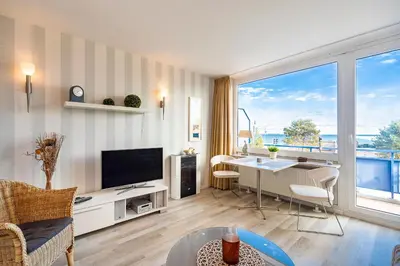 TV/Unterhaltungsangebot in der Unterkunft Seetempel Seetempel Appartement 39