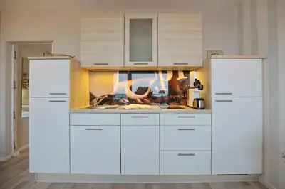 Küche/Küchenzeile in der Unterkunft Seetempel Seetempel Appartement 39