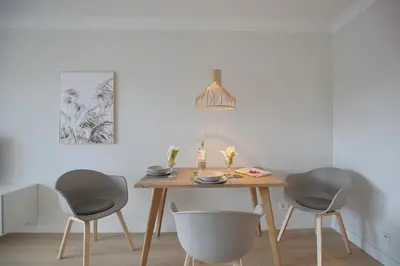Ein Sitzbereich in der Unterkunft Residenz Alte Bergstraße Residenz Alte Bergstrasse Appartement 17