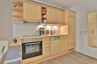 Küche/Küchenzeile in der Unterkunft Residenz Alte Bergstraße Residenz Alte Bergstrasse Appartement 5