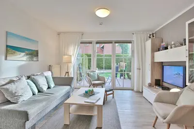Ein Sitzbereich in der Unterkunft Residenz Alte Bergstraße Residenz Alte Bergstrasse Appartement 5