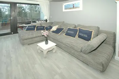 Ein Sitzbereich in der Unterkunft Residenz am Hang Residenz am Hang Appartement 321