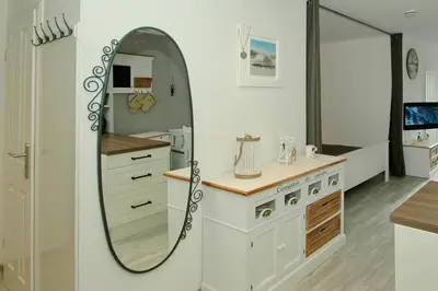 Küche/Küchenzeile in der Unterkunft Residenz am Hang Residenz am Hang Appartement 321