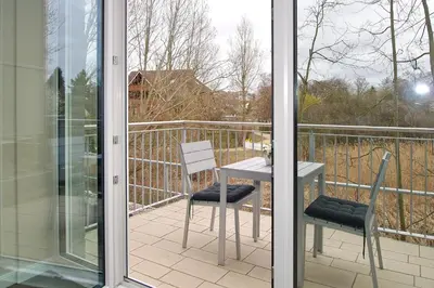 Ein Balkon oder eine Terrasse in der Unterkunft Kurparkresidenz Kurparkresidenz Appartement 13