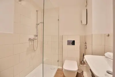 Ein Badezimmer in der Unterkunft Feriendomizil Neue Bergstrasse Feriendomizil Neue Bergstrasse 11 Appartement 8
