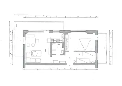 Grundriss der Unterkunft Feriendomizil Neue Bergstrasse Feriendomizil Neue Bergstrasse 11 Appartement 8
