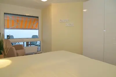 Ein Bett oder Betten in einem Zimmer der Unterkunft Haus Nautica Nautica Appartement 9