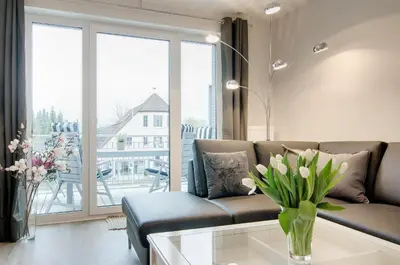 Ein Sitzbereich in der Unterkunft Kurparkresidenz Kurparkresidenz Appartement 16