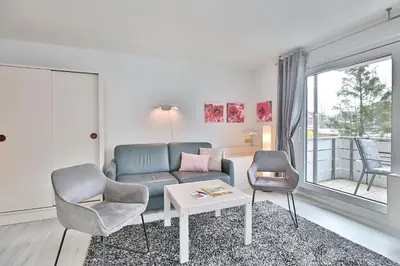 Ein Sitzbereich in der Unterkunft Parkresidenz Parkresidenz Appartement 6