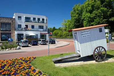Das Gebäude in dem sich die Ferienwohnung befindet