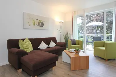 Ein Sitzbereich in der Unterkunft Kurparkresidenz Kurparkresidenz Appartement 18