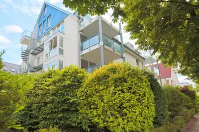 Das Gebäude in dem sich die Ferienwohnung befindet
