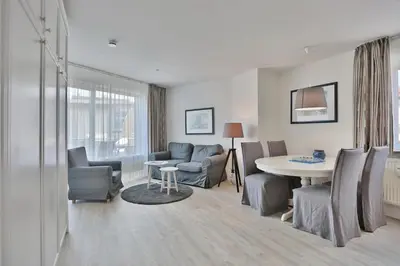 Ein Sitzbereich in der Unterkunft Parkresidenz Parkresidenz Appartement 8