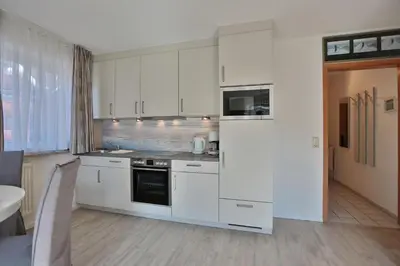 Küche/Küchenzeile in der Unterkunft Parkresidenz Parkresidenz Appartement 8