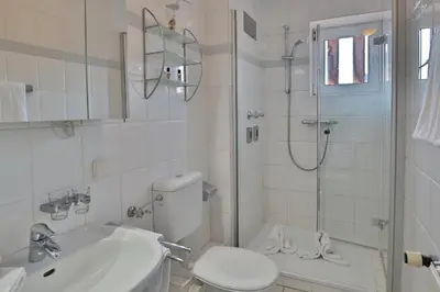 Ein Badezimmer in der Unterkunft Parkresidenz Parkresidenz Appartement 11
