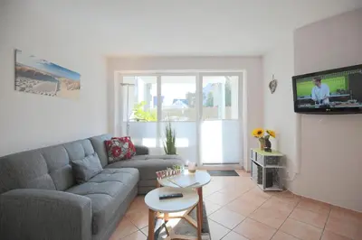 TV/Unterhaltungsangebot in der Unterkunft Hansa Residenz II Hansa-Residenz II Appartement 8