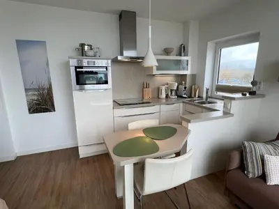 Küche/Küchenzeile in der Unterkunft Seetempel Seetempel Appartement 45