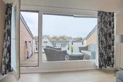 Ein Sitzbereich in der Unterkunft Haus Adria Haus Adria Appartement 26