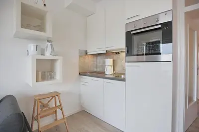 Küche/Küchenzeile in der Unterkunft Haus Adria Haus Adria Appartement 26