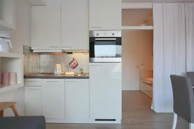 Küche/Küchenzeile in der Unterkunft Haus Adria Haus Adria Appartement 26