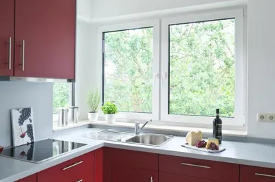 Küche/Küchenzeile in der Unterkunft Kurparkresidenz Kurparkresidenz Appartement 25