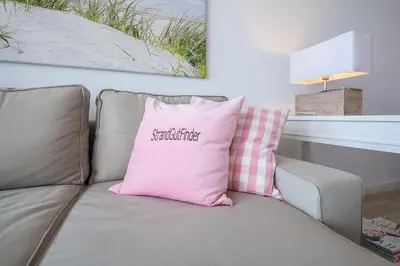 Ein Sitzbereich in der Unterkunft Strandglück Haus A Strandglück Appartement 8A StrandGutFinder de