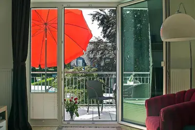 Ein Balkon oder eine Terrasse in der Unterkunft Kurparkresidenz Kurparkresidenz Appartement 5