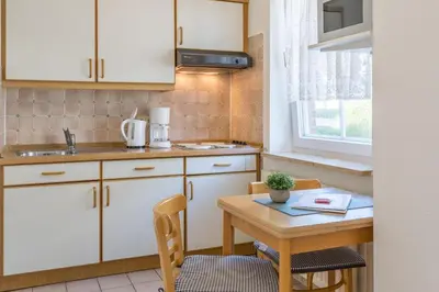 Küche/Küchenzeile in der Unterkunft Haus Parkblick Parkblick Appartement 3