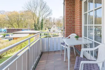 Ein Balkon oder eine Terrasse in der Unterkunft Haus Parkblick Parkblick Appartement 3