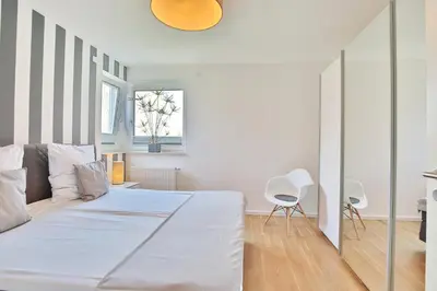 Ein Bett oder Betten in einem Zimmer der Unterkunft Kurparkresidenz Kurparkresidenz Appartement 24