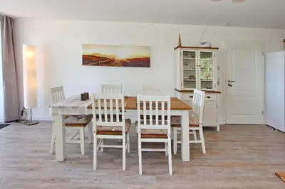 Küche/Küchenzeile in der Unterkunft Feriendomizil Strandblick Feriendomizil Strandblick Appartement 3 MeerStrand