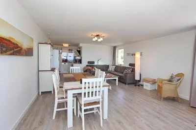 Küche/Küchenzeile in der Unterkunft Feriendomizil Strandblick Feriendomizil Strandblick Appartement 3 MeerStrand
