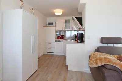 Küche/Küchenzeile in der Unterkunft Feriendomizil Strandblick Feriendomizil Strandblick Appartement 3 MeerStrand