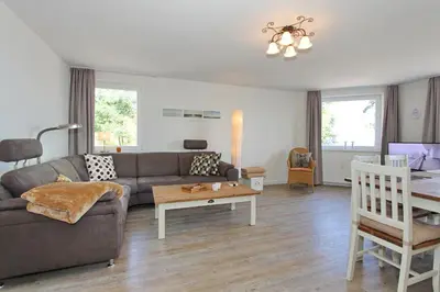 Ein Sitzbereich in der Unterkunft Feriendomizil Strandblick Feriendomizil Strandblick Appartement 3 MeerStrand
