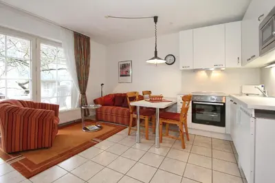 Küche/Küchenzeile in der Unterkunft Haus Parkblick Parkblick Appartement 5