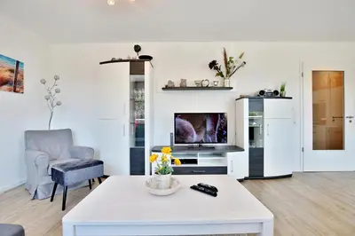 TV/Unterhaltungsangebot in der Unterkunft Strandglück Haus A Strandglück Appartement 5A