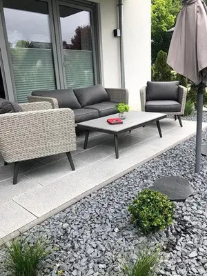Ein Sitzbereich in der Unterkunft Haus am Hörn Tide am Hörn