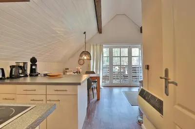 Küche/Küchenzeile in der Unterkunft Ferienparadies Klingberg Ferienparadies Klingberg Appartement 4