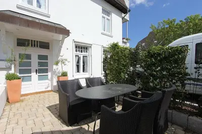 Ein Balkon oder eine Terrasse in der Unterkunft Villa Schöneck Villa Schöneck Appartement 1