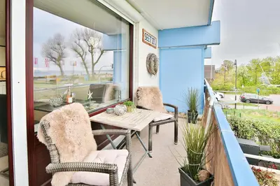 Ein Sitzbereich in der Unterkunft Seetempel Seetempel Appartement 27