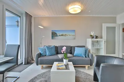Ein Sitzbereich in der Unterkunft Seetempel Seetempel Appartement 27