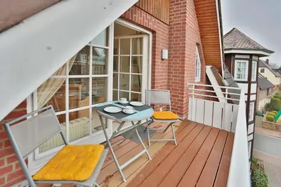 Ein Balkon oder eine Terrasse in der Unterkunft Haus Parkblick Parkblick Appartement 11