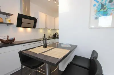 Küche/Küchenzeile in der Unterkunft Haus am Hörn LOUISE Appartement 8