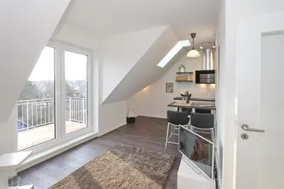 Küche/Küchenzeile in der Unterkunft Haus am Hörn LOUISE Appartement 8